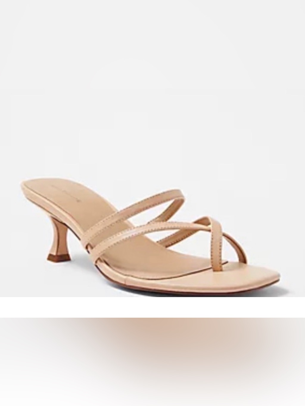 New Ann Taylor Leather Strappy Mule Sandals Pumps Shoes Shoes Sz 10